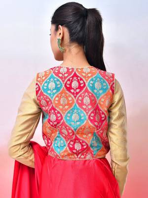 Women Woven-Designed  Saree Blouse 2