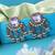 Light purple color kundan earrings