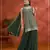 Dark green color embroideried faux georgette semi stitched salwar suit