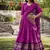 Raani pink Chanderi Plain Chaniya Choli with Rich Zari Weaving- Full Stitched Free Size