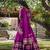 Raani pink Chanderi Plain Chaniya Choli with Rich Zari Weaving