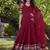 Red Chanderi Plain Chaniya Choli with Rich Zari Weaving - Full Stitched Free Size