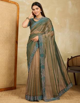 irresistible lavender embroidered frendy net wedding saree with blouse 1