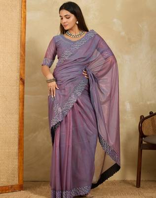 spellbinding neon green embroidered jimmy choo party wear saree with blouse 3