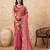 bewitching peach frendy chiffon traditional saree