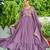 Vichitra Silk Sequins Embroidered Designer Party Wear Gown with Matching Dupatta | Lavender | Look