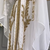 White Embroidered Moroccan Kaftan with Golden Handwork & Dupatta