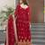 Maroon Faux Blooming Designer Gown with Heavy Embroidery & Sequins Work | Wedding & Party Wear Gown