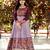 Wine Pashmina Printed Gown with Matching Printed Dupatta | Semi-Stitched | Partywear