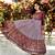 Wine Pashmina Printed Gown with Matching Printed Dupatta | Semi-Stitched | Partywear