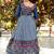 Blue Pashmina Printed Gown with Matching Printed Dupatta | Semi-Stitched | Comfortable Daily & Festive Wear