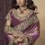 Purple embroidered fendi satin saree with satin blouse fabric || premium sarees || premium fabrics