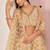 Beige Thread & Sequins Embroidery Work Net Lehenga