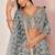 Grey Thread & Sequins Embroidery Work Net Lehenga