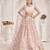 Light Pink Thread & Sequins Embroidery Work Net Lehenga