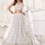 White Thread & Sequins Embroidery Work Net Lehenga