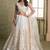 White Thread & Sequins Embroidery Work Net Lehenga