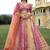 Pink Silk embroidered lehenga choli with dupatta