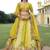Yellow silk embroidered lehenga choli with dupatta