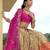 Beige silk embroidered lehenga choli with dupatta