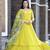 Yellow Zari Embroidered Gown             Festive