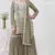 Green embroidered georgette stitched palazzo style salwar suit