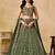 GREEN SEQUINS & THREAD EMBROIDERED LEHENGA CHOLI