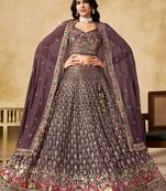 LIGHT PURPLE SEQUINS & THREAD EMBROIDERED LEHENGA CHOLI