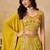 YELLOW SEQUINS & THREAD EMBROIDERED GEORGETTE LEHENGA CHOLI