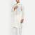 White pure rayon wedding special premium designer kurta pyjama
