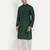 Green pure rayon wedding special premium designer kurta pyjama
