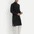 Black pure rayon wedding special premium designer kurta pyjama