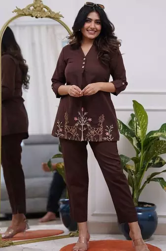 Rayon office wear cord- sets