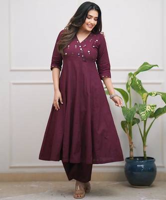Rayon solid kurti with pant 2