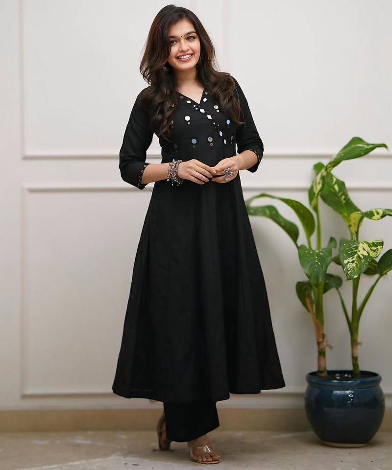 Rayon solid kurti with pant