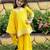 Yellow Cotton Kids Skirt Top with Dupatta - Gotta Work