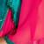 pink and turquoise blue chiffon designer saree with blouse