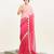 pink ombre dyed sequinned chiffon saree with blouse