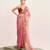 Peach designer tissue saree with blouse