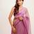 Lavender designer tissue saree with blouse