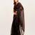 Black embellished beads and stones saree with blouse