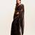 Black embellished beads and stones saree with blouse