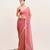 Pink designer tissue saree with blouse