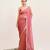 Pink designer tissue saree with blouse