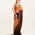 Brown ombre dyed beads and stone embellished saree with blouse