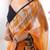 mustard chiffon designer digital print saree with blouse