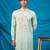 Pista green jodhpuri with indian heritage thread work and kurta