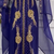 Royal Navy Blue Moroccan Embroidered Kaftan With Heavy Golden Work & Dupatta     Party Wear