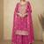 Pink embroidered and handwork kurta palazzo suit