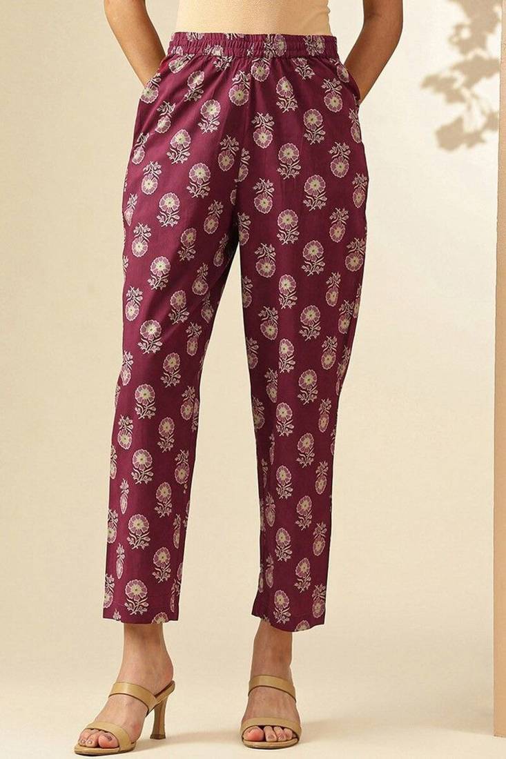 Floral printed rayon kurti and pant with printed dupatta